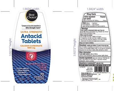 Best Choice Ultra Strength  Berry Flavor 72 Antacid Tablets - 881 88 antacid calcium image